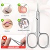 CGBE Cuticle Scissors Extra Fine Straight Blade, Super Slim Scissors