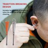 MecArmy EI2 Titanium EDC Keychain Ear Pick, Ultra-Light Earwax Removal
