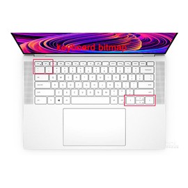 Keyboard Skin Cover Compatible for Dell XPS 15 9500 9510 9520 9530 15.6 inch, XPS 17 9700 9710 9720 9730 17.3 inch, Dell Precision 5760 5770 17.3" 5560 5570 15.6", Dell XPS 13 9300 9310 13.4” (Blue)