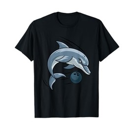 Dolphin Animal Bowling Ball Cartoon Character T-Shirt