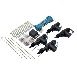 SUNWAN Car Remote Central Locking Kit 4 Doors Keyless Entry System + Anti-theft Alarm Immobiliser System with Shock Sensor Universal Fits for All Ca-Type-1