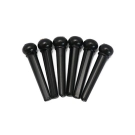 Metallor Guitar Bridge Pins String Pegs End Pins with 4mm Abalone Dot for Acoustic Guitar Parts Set of 6 Pieces.