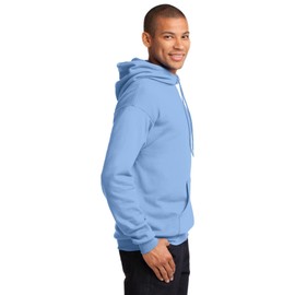 Port & Co. Men's Classic Pullover Hooded Sweatshirt Light Blue