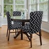 Modern White Black Chair Covers for Dining Chairs Set of