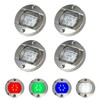 Marine Boat Interior Lights 4Pcs RGBW, 3’’ Round Waterproof Boat