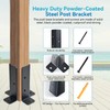4 PCS Adjustable Deck Post Anchor Base Brackets Fit 1.5x1.5,2x2,2x4,4x4