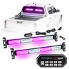 LRTER 2x17.7 Emergency Flashing Warning Strobe Lights Bar w/Digital Display