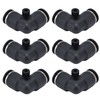 10pcs Pneumatic Connector Durable ABS Replaceable Practical Connecting Accessories for