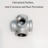 5 Way Cross Fitting 4 Pieces Malleable Iron Threaded Pipe