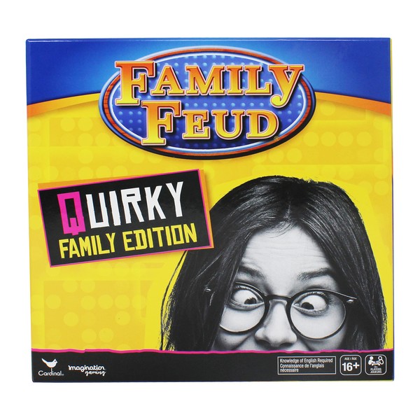 Spin Master Family Feud Board Game, Quirky Family Edition, Adult Game for Ages 16 and up