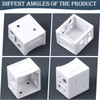 6 Pieces 1 Inch Blind Brackets White Profile Box Mounting Bracket