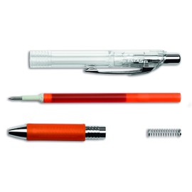 Pentel EnerGel Pure, 0.7mm tip, Orange ink, pack of 12