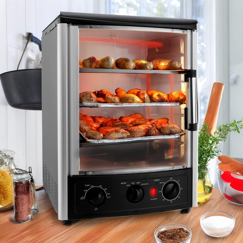 Alpine Cuisine Multi-Function Electric Roaster Oven for Turkey, Shawarma, Baking