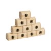 24 Piece Small Wooden Box Unfinished Wooden Treasure Box with