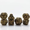 Geakeeper Construct D&D Dice, Metal DND Dice Set, 7Pcs Polyhedral