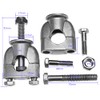eMagTech 1 Pair Motorcycle Handlebar Clamp, Handlebar Riser Mount Clamps,