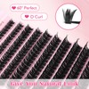 Sixstarhair Individual Lashes 80D DIY Eyelash Extensions Volume Cluster Lashes