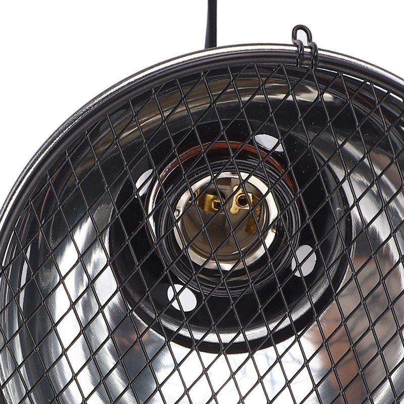 5.5in Reptile Lamp Fixture Uniform Heating Professional Shallow Dome Lamp