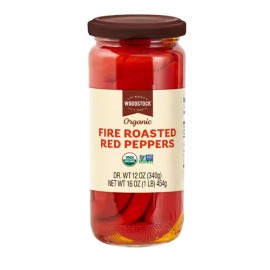 Woodstock Organic Non-GMO Red Peppers Fire Roasted, 16 oz