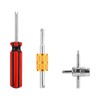 3pcs Tire Valve Stem Tool, Double Head Valve Core Removal
