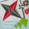 3 Pcs Periwinkle Quilting Template Quilt Stencils Quilter Styling Tool