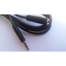 K One Cable 3.5 Aux TRRS male / female 6ft AUX 3.5mm TRRS extension Audio & Microphone Cable