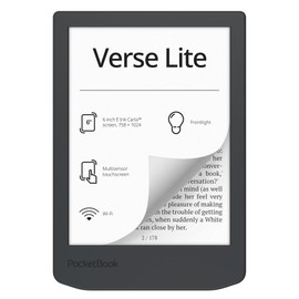 PocketBook Verse Lite – 6" E-Ink Carta Touchscreen eReader with Frontlight | Eye-Friendly, Glare-Free Display | Wi-Fi | Supports 25 Formats incl. DRM | Compact & Lightweight