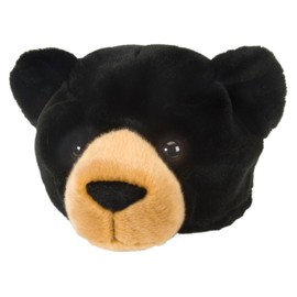 Wild Republic Black Bear Plush Hat, Kids Gifts, Dress Up, Bear Costume, 12"
