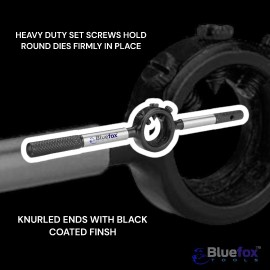 BLUEFOX TOOLS M12-M14 Die Stock Handle Wrench 38mm Dia Metric Round Die Holder Bluefox