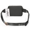 UTO-Fanny-Pack-for-Women-Belt-Bag Waterproof Nylon Fashion Slim Lightweight Waist Pack with 3
