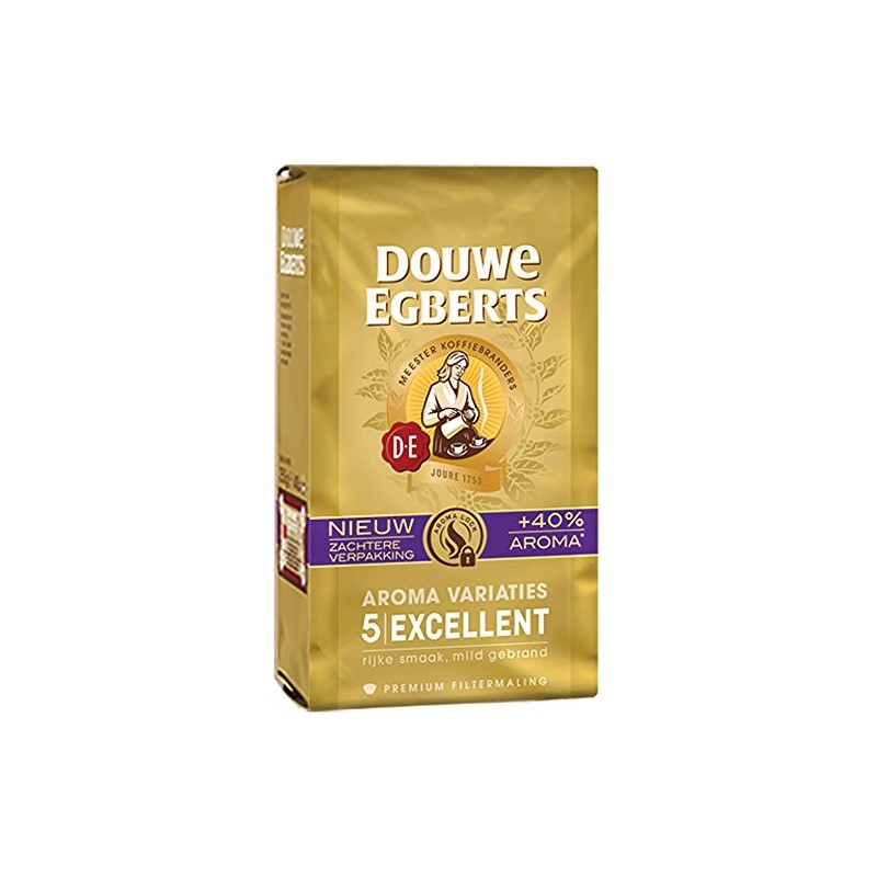 Douwe Egberts Excellent Aroma Ground Coffee, 8.8-Ounce Packages (Pack of