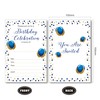 Shiningwise 25 Pack of Royal Blue Birthday Invitation Cards with