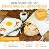 KRUSTENZAUBER Linen Bread Bags Set of 2 – 2 x