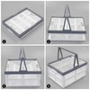 Vcansay 16 L Collapsible Plastic Storage Crates with Handles, Foldable