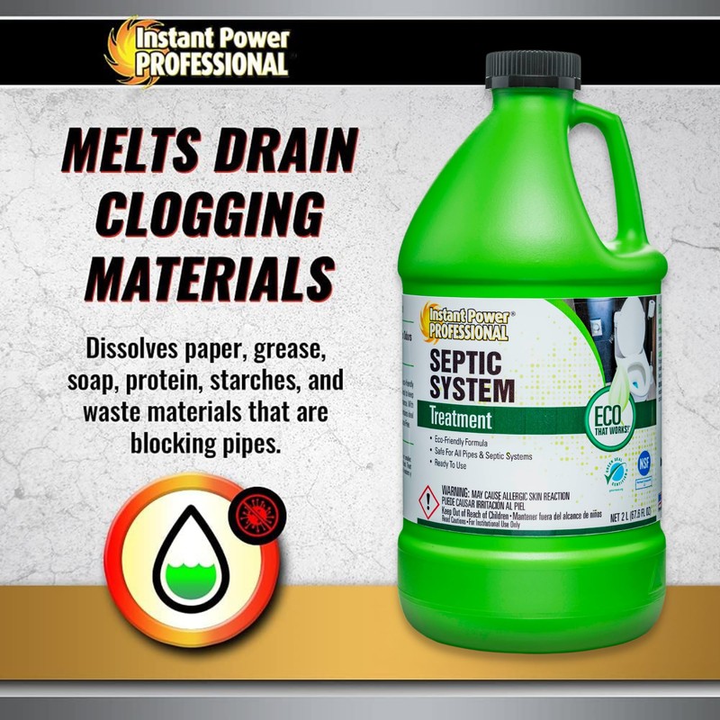 Instant Power Professional Septic System Treatment, Septic Tank Maintenance, 67.8