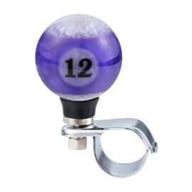 Abfer 12 Ball Steering Wheel Spinner Knob Purple Car Turning Asisting Wheel Handle Suicide Knobs Fit Most Vehicles Trucks