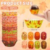Whaline 400Pcs Fall Mini Cupcake Liners Thanksgiving Pumpkin Maple Leaves