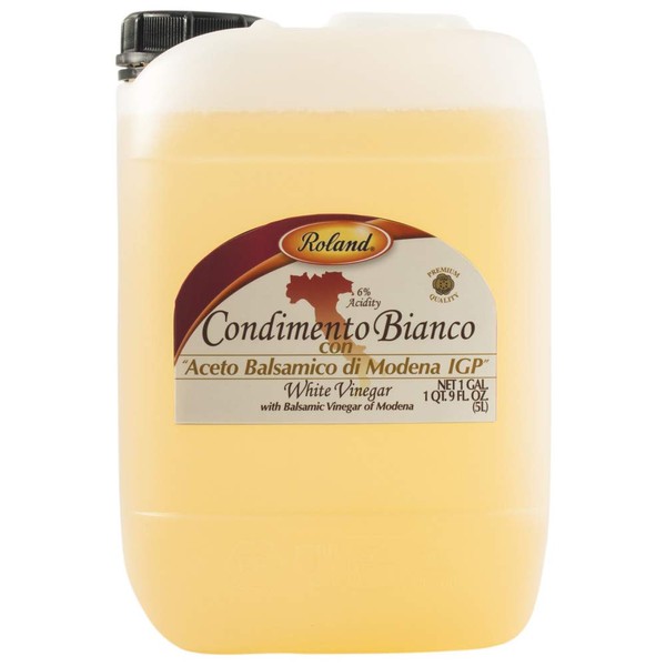 Roland Foods Condimento Biano with Balsamic Vinegar of Modena, White Vinegar , 5-Liter Jug