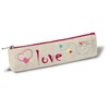 'Nici 38594 Love Plush Flat Pencil Case, 19.5 cm x