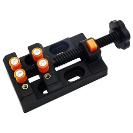 Mini Drill Press Vise Quick Adjustment Drill Press Table Bench Vise Clamp Table Jaw Bench Vice for Jewelry Walnut Watch Repairing DIY Sculpture Craft Carving
