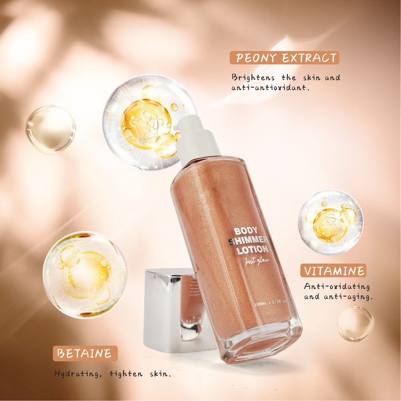 Body Face Highlighter Oil Moisturizing Glowing Skin Quick Dry Reflection