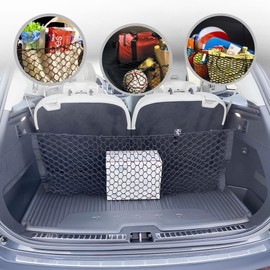 Envelope Style Trunk Mesh Cargo Net for Volvo XC90 2015-2025 - Car Accessories - Premium Trunk Organizer and Storage - Cargo Net for SUV- Vehicle Carrier Organizer for Volvo XC 90