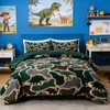 Holawakaka Boys Dinosaur Camouflage Comforter Set with Sheets, Twin Size