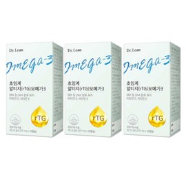 Dr. Lin 닥터린초임계 알티지 rTG 오메가3 3박스(송중기 혈행건강) Dr. Lin Supercritical RTG Omega-3 3 Boxes (Song Joong-ki Blood Circulation Health)