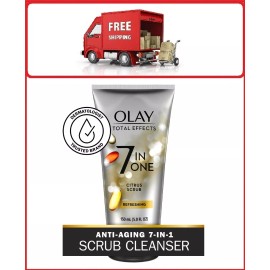 Olay Total Effects Face Wash, 7 in 1 Refreshing Citrus Scrub, 5 fl oz