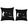 Lawn Darts Player Throw Pillow
