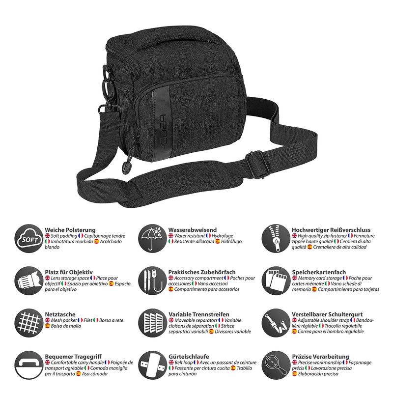 Fashion camera case for Nikon D500, D610, D3300, D3400, D5300,