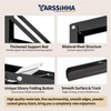 Yarssihha 16 Inch Folding Shelf Bracket, 6 Pack Heavy Duty