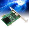 PCI E NIC Network Card 2 Way RJ45 Port for