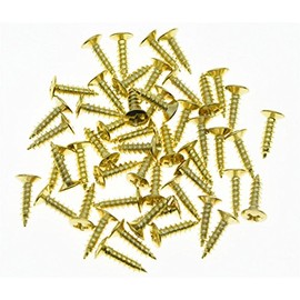Pack of 50 Guitar Bass 3mm Pickguard Mounting Screws Scratch Plate Screws fits Strat Tele LP Guitars Gold